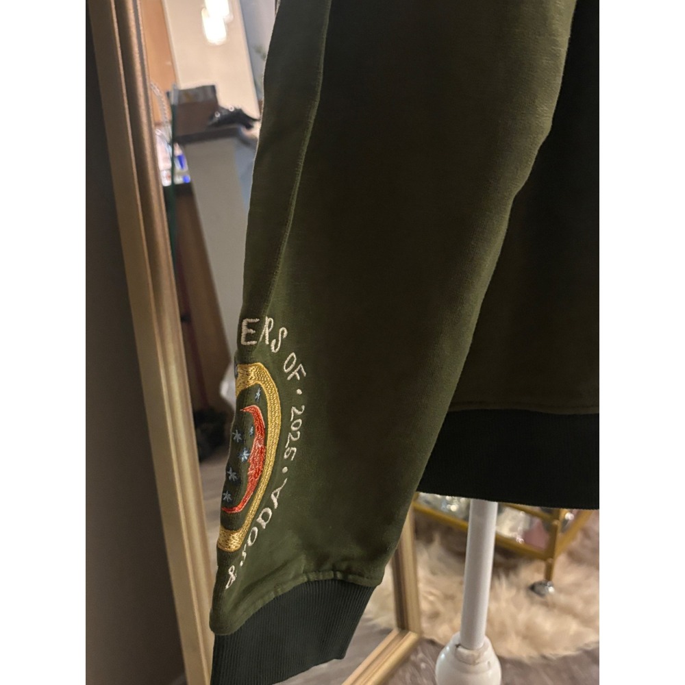 Scotch & Soda Mens Spirit of Amsterdam Embroidered Hoodie Green 182373 SP24 M - Picture 7 of 9
